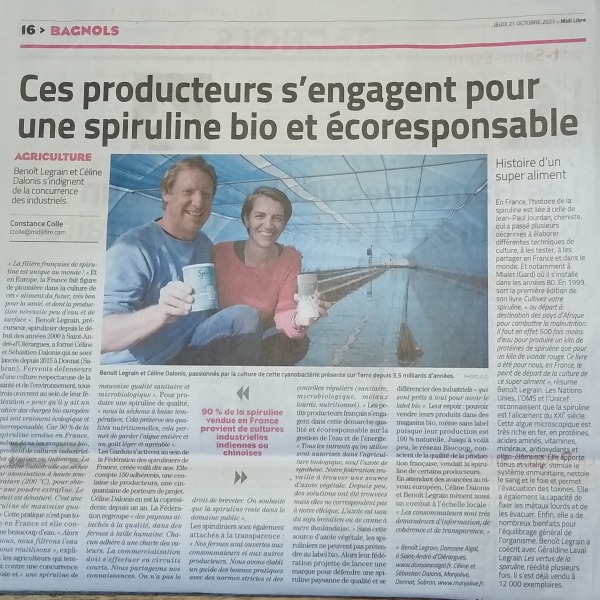 Spiruline Bio et écoresponsable en France