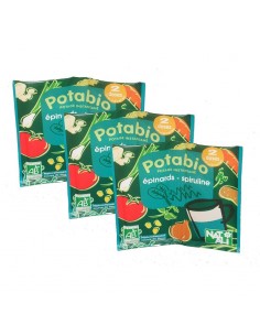 Lot de 3 potages spiruline...