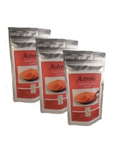 Acérola bio poudre pack 3 x...