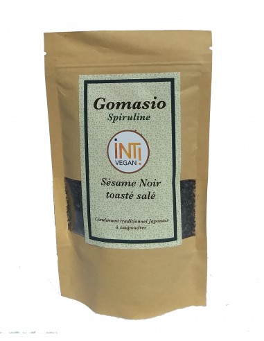 Gomasio noir spiruline bio Gomasio noir spiruline bio