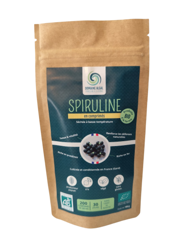 Spiruline Bio en comprimés sachet de...