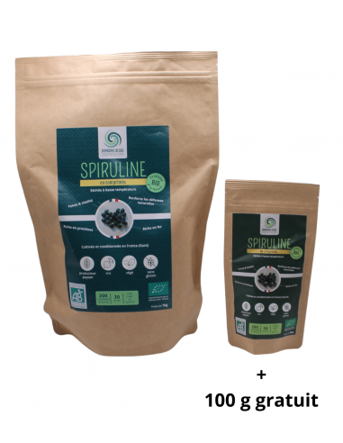 spiruline 1 Kg vrac comprimés bio