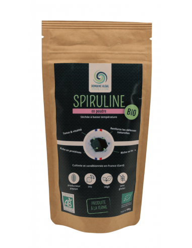 Spiruline en poudre Bio – sachet de...