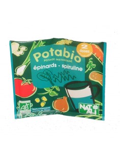 Potage épinards-spiruline