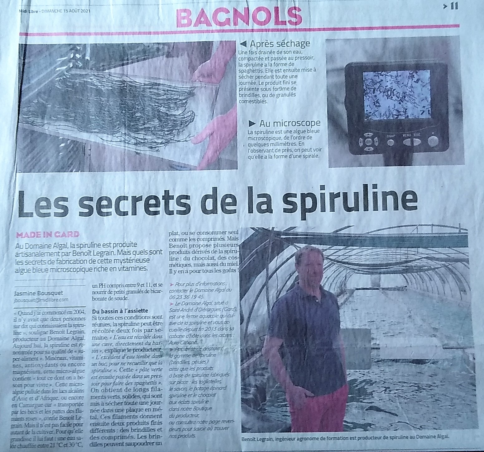 Les secrets de la spiruline