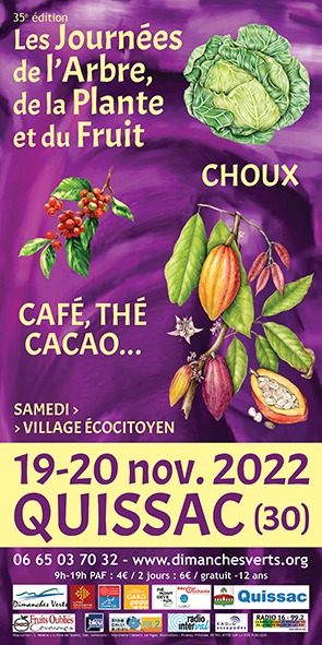 Les journées de l'arbre, de la plante et du Fruit 19 et 20 novembre 2022 - Quissac