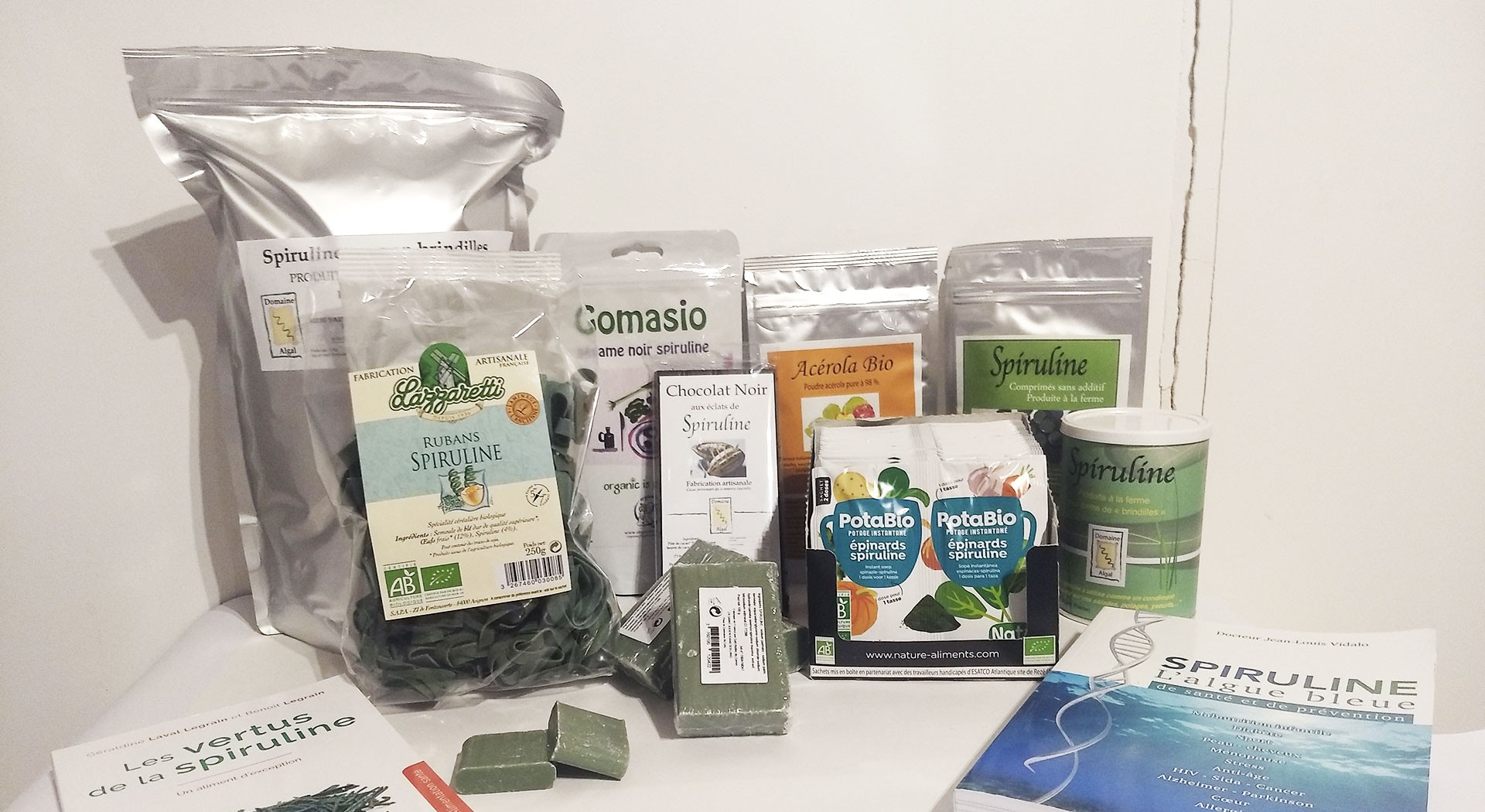 produits à la spiruline